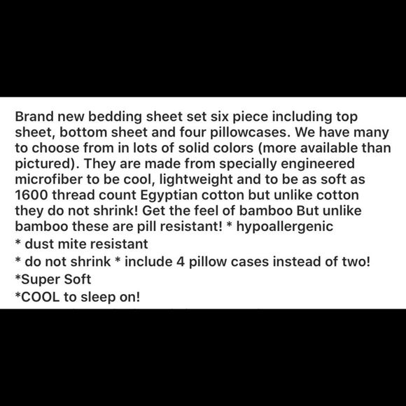 Turquoise NWT New bedding sheets  set 6pc SOFT - Picture 7 of 11